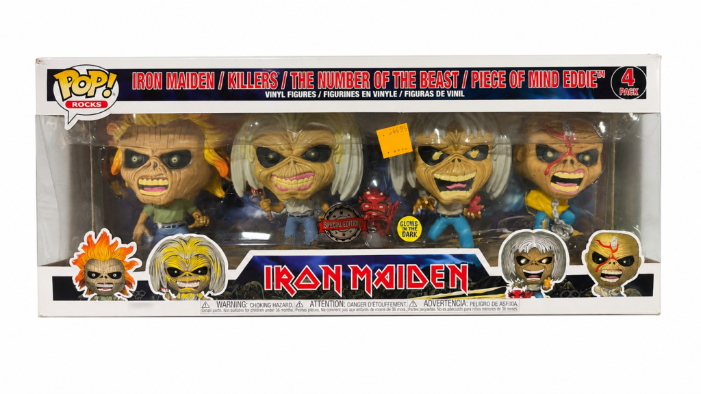 Funko Pop Rocks Iron Maiden Eddie Special Edition cuatro figuras