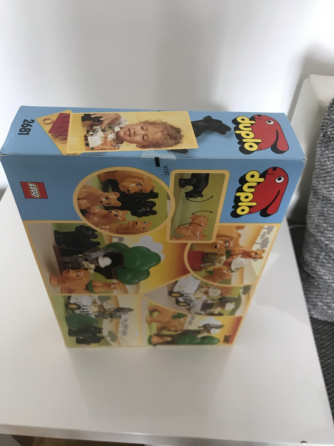 Segundo lateral y precinto de la caja LEGO Duplo 2681 Safari de Leones